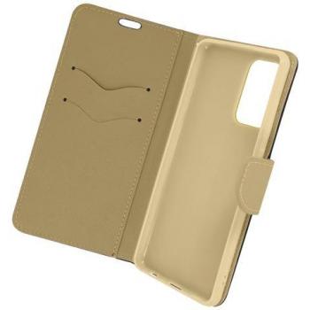 Funda Xiaomi Redmi 10 Cuero con Tarjetero y Soporte en Color Rosa Dorado