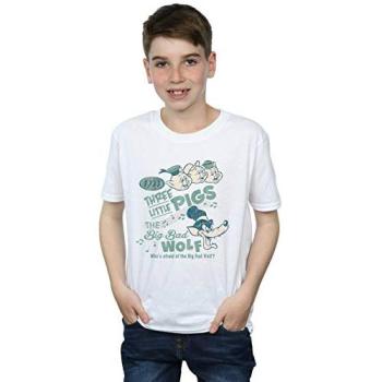 Disney Junior Three Little Pigs & Big Bad Wolf Shirt (Size 5-6)