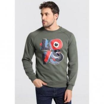 Sudadera Verde Lois 132042 para Hombre