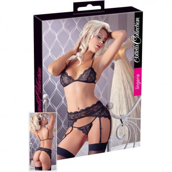 Cottelli Collection: Ensemble en dentelle noir S femme