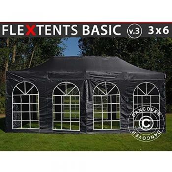 Tontec Pliante 3x6m Noir – Chapiteau Barnum