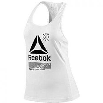 Camiseta de Tirantes Reebok AC Graphic Tank, Mujer, Color Negro