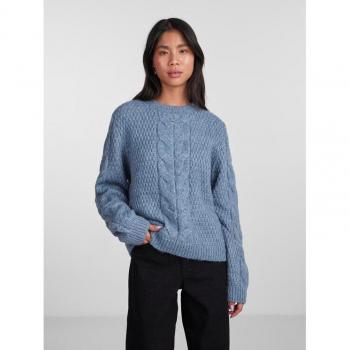 Pieces Freizeitpullover 17140372 Blau Regular Fit