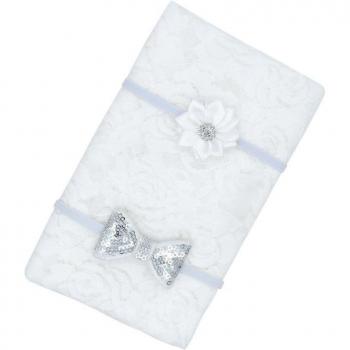 Kidlove Newborn Photography Set: Quilt and Headband Bundle