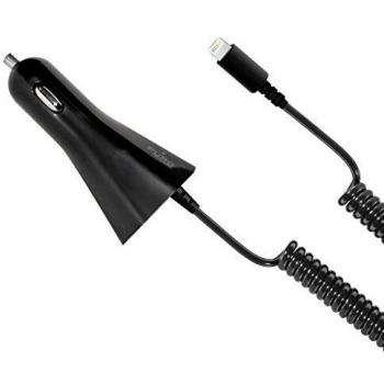 Caricatore per auto e cavo integrato per iPhone 5, iPod Touch 5, iPod Nano 7