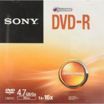 Sony 16× DVD‑R 4.7 GB Storage Media
