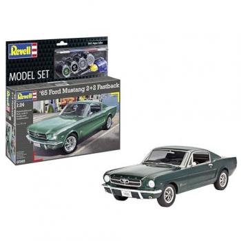 Maquette Ford Mustang 1965 Fastback 2+2 avec Peintures – Revell