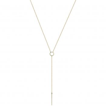 Elli 925 Silber Y‑Kette – Minimalistisches Geo-Design