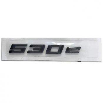 Logo de Cromo Negro para BMW 530e Accesorios