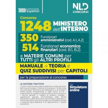 Concorso per 1248 posti Ministero dell'interno. 350 Posti funzion...