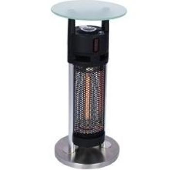 Radiador Eléctrico al Aire Libre You Outside Yo680, 1200W, 1 Tubo, Marrón Oscuro-Plata, Suelo, Vertical