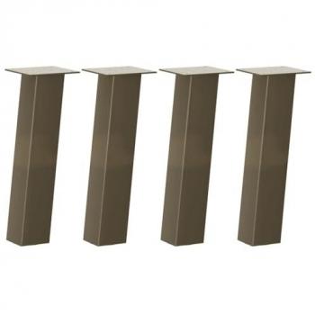 VidaXL Couchtischbeine 4er Set 42 cm Naturstahl