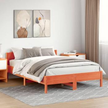VidaXL Bett ohne Matratze Wachsbraun 160x200 Kiefer