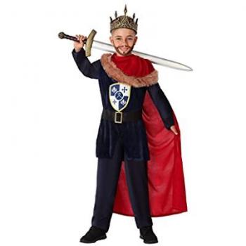 ATOSA disfraz rey medieval rojo infantil 7 a 9 años