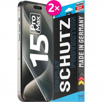 Smart Engineered Pellicola Trasparente 3D iPhone 15 Pro Max – Set di 2