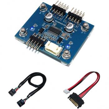 Répartiteur Hub 4 Ports 9 Pin Mâle – Extension 1‑4 Femelles, Alimentation Ajoutée & Fixation Magnétique