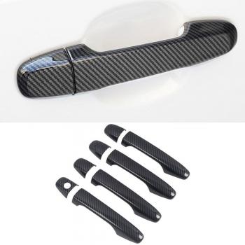 8PCS Carbon Fiber Style Side Door Handle Covers for Subaru WRX STi