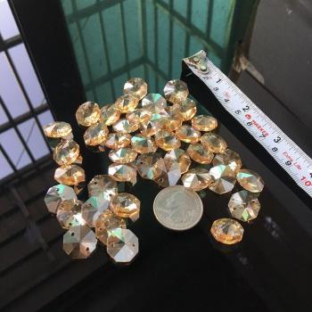 20Pcs Octagon Glass Beads for DIY