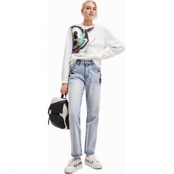 Jeans Desigual Mickey Rock Blu Chiaro