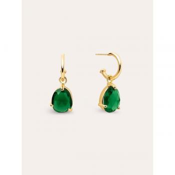Pendientes de Mujer Esmeralda en Plata 925
