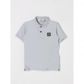 Polo Enfant Stone Island Junior Bleu 3