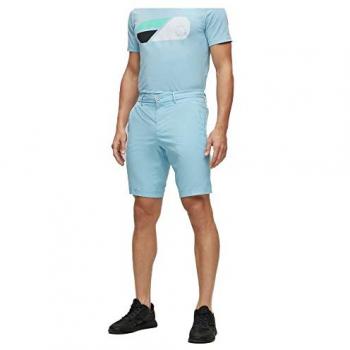BOSS Men's S_Drax Slim Fit Shorts in Light Pastel Blue, Size 54