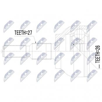 Semiasse Giunti NTY NPZ-FR-054