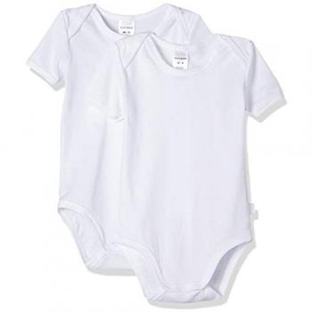 Schiesser Unisex Baby Body Original Classics Kurzarm 2er Pack aus 100% Bio Baumwolle