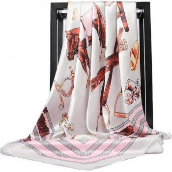 Luxury Printed Hair Scarf for Women