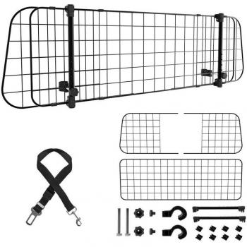 PetBarrier Pro – Griglia Divisoria Nera a Tre Reti, Larghezza Variabile