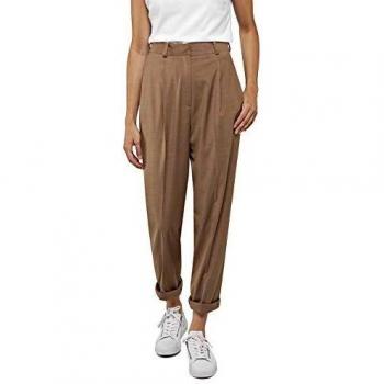 Replay W8504.000.50581 Pantalon Tissu Beige, Taille 36/L28 (Taille Fabricant: 28), Femme