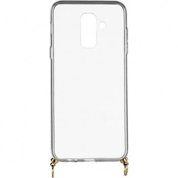 Fundas transparentes colgantes en silicona para Samsung Galaxy A6 Plus