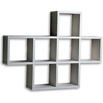 Danya B Wall-Mount or Free-Standing Cubby Shelf