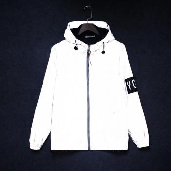 Veste Hombre Mujer Streetwear Reflectante