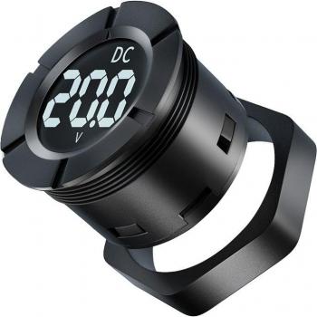 Voltmètre PZEM-019V DC pour voitures, affichage LCD, indicateur de tension 12V 300V