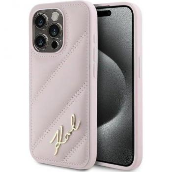 Pink Quoted Quill Design Phone Case – Karl Lagerfeld, iPhone 15 Pro Max