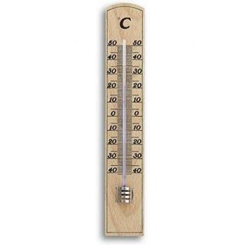 TFA Dostmann Termómetro de Habitación Haya 20 cm – Medición ±1°C