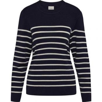 Dark Navy Stripe Long Sleeve Shirt – Women L (Redgreen)