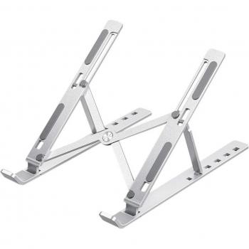 Adjustable Portable Laptop Holder, Aluminum, Foldable, for 10-15 Inch Laptops