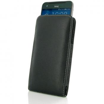 Black Vertical Leather Wallet for HTC One X9