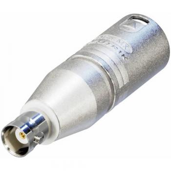 Neutrik NA2MBNC (Klinkenadapter), Audio Adapter, Grau