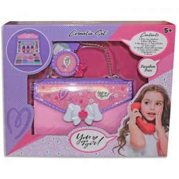 TROUSSE Cosmetici con Specchio Borsa Make-Up You Go Girl