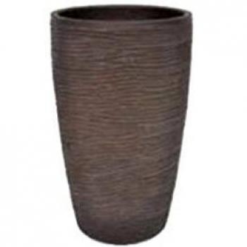 Tronco conico alto rigato Shabby in Ghisa