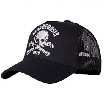 King Kerosin KK 79 Trucker Cap schwarz Unisex mit Frontstickerei