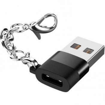 Porte‑clé USB 2.0 Type‑C, convertisseur mâle élégant
