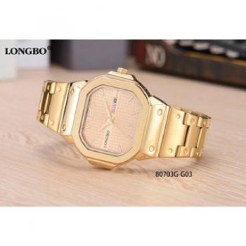 Reloj Hombres Longbo 80703G Estilo de Oro