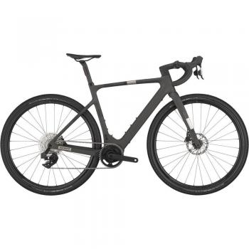 2025 Scott Solace Gravel eRide 30 – Carbon Black, Mid-Wheelbase