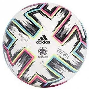 Adidas UNIFORIA Mini Fußball, Weiß/Schwarz/Grün/Bright Cyan