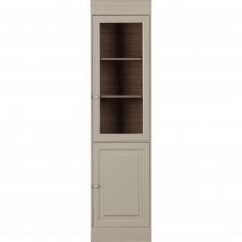 Vitrine WOOOD Vitrine Schränke Gr. B/H/T: 54 cm x 215 cm x 40 cm, beige H 215 cm x B 54 T 40