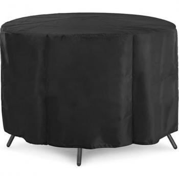 Oxford Tuch Abdeckung für Gartentisch Schwarz